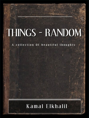 cover image of Things--Random
